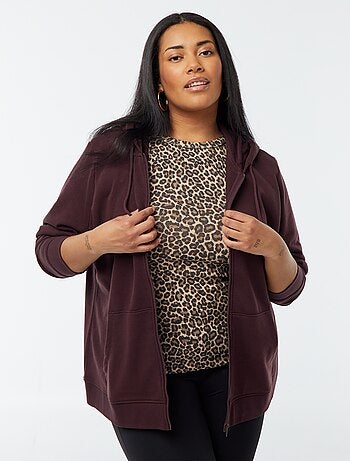 Warme hoodie van joggingstof