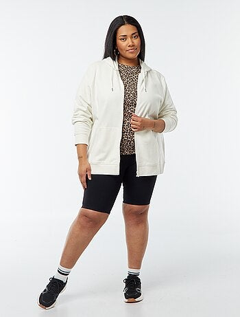 Warme hoodie van joggingstof