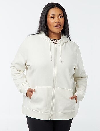 Warme hoodie van joggingstof