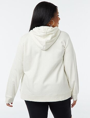 Warme hoodie van joggingstof