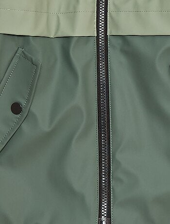 Waterafstotende parka met kap en imitatieschapenvacht