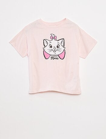 Wijd T-shirt met Marie-print