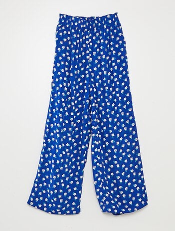 Wijde broek met motiefje