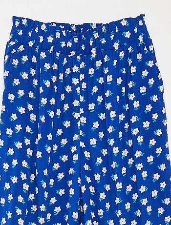 Wijde broek met motiefje