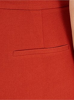 Wijde broek met omslag - Kiabi