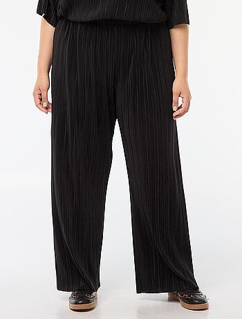 Wijde broek met plooien | Only Carmakoma