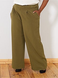 Wijde broek met riem - Kiabi