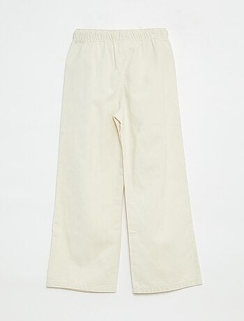 Wijde broek van luchtige stof