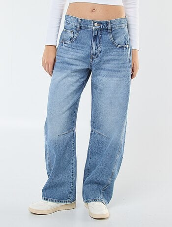 Wijde jeans in bollend model