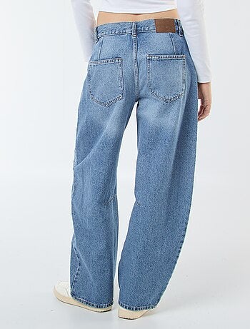 Wijde jeans in bollend model