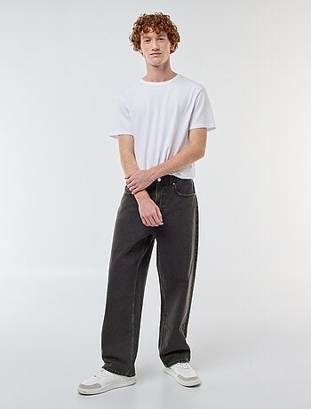 Wijde jeans met 5 zakken | baggymodel