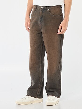 Wijde jeans met 5 zakken | baggymodel