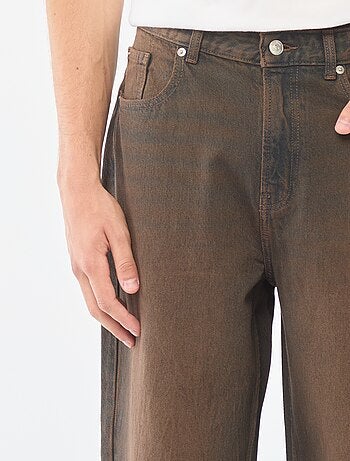 Wijde jeans met 5 zakken | baggymodel