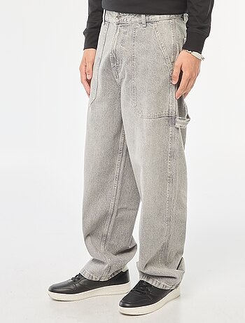 Wijde jeans met 5 zakken | cargomodel