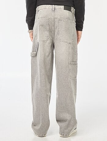 Wijde jeans met 5 zakken | cargomodel