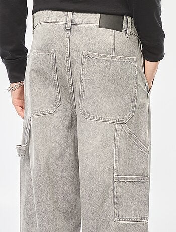 Wijde jeans met 5 zakken | cargomodel
