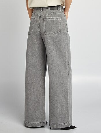 Wijde jeans met hoge taille