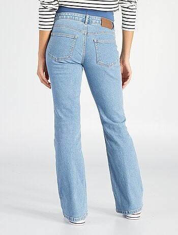 Zwangerschapsjeans met wijd uitlopende pijpen