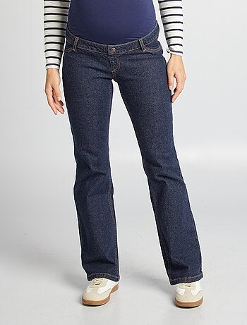 Zwangerschapsjeans met wijd uitlopende pijpen