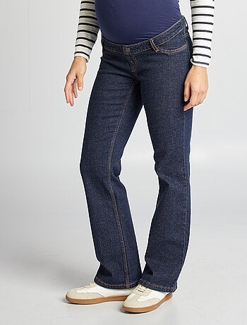 Zwangerschapsjeans met wijd uitlopende pijpen