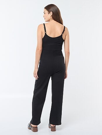 Zwangerschapsjumpsuit van ribtricot