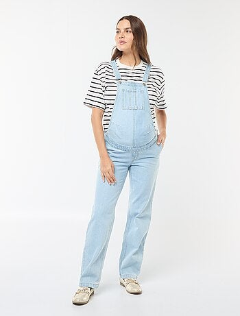 Zwangerschapssalopette van stretchdenim
