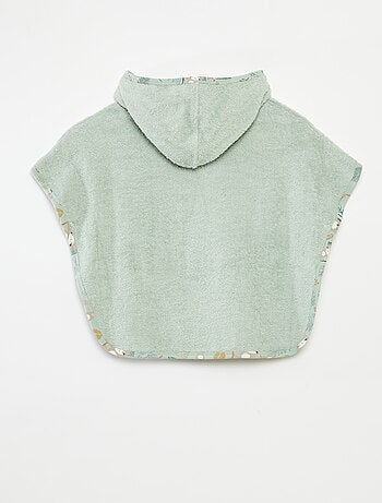 Zwemponcho met borduursels en buidelzakje